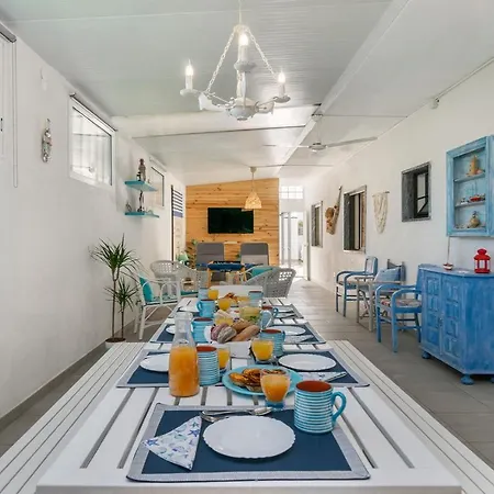 Apartament Bambus House Blue Quarteira Zewnętrze zdjęcie